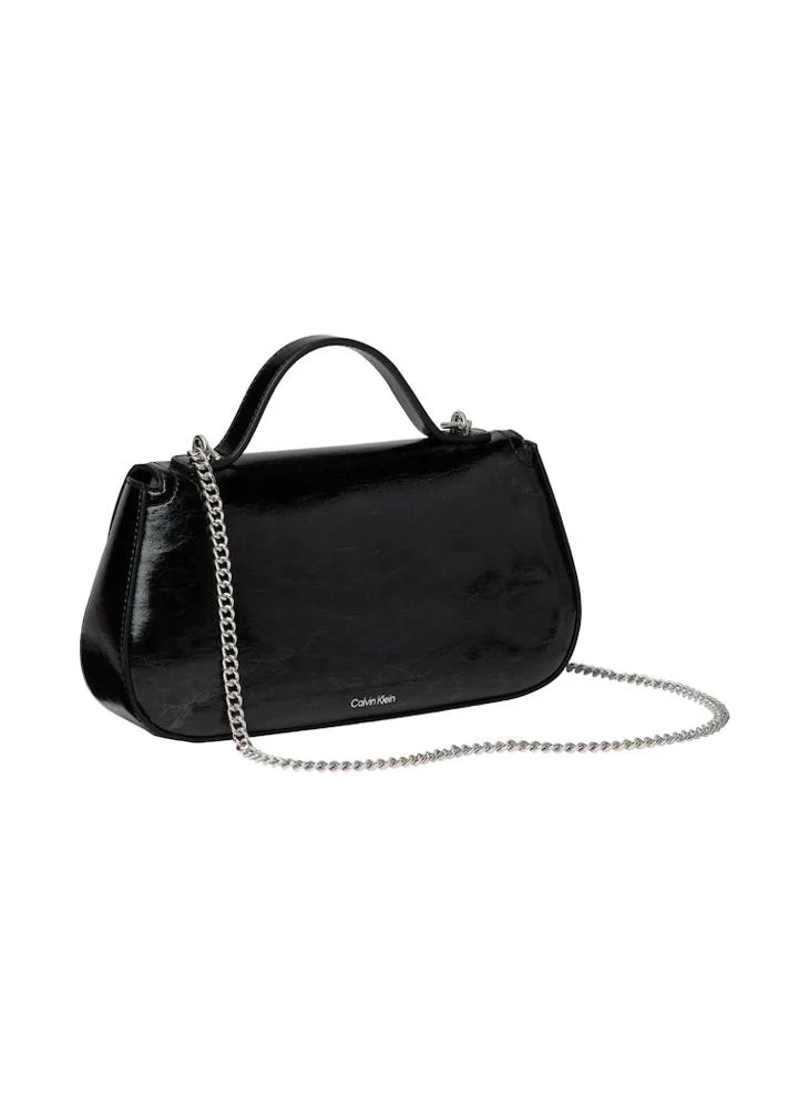 CALVIN KLEIN Metallic Top Handle Chain Bag